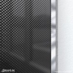 Linea Ombre 34 in. W x 72 in. H Single Panel Frameless Shower Screen in Chrome