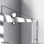 Sapphire 44-48 in. W x 76 in. H Semi-Frameless Bypass Shower Door in Chrome