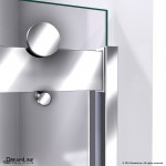 Sapphire 44-48 in. W x 76 in. H Semi-Frameless Bypass Shower Door in Chrome