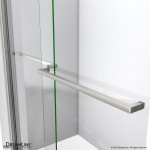 Sapphire 44-48 in. W x 76 in. H Semi-Frameless Bypass Shower Door in Brushed Nickel