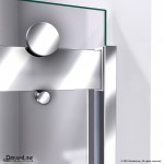 Sapphire 56-60 in. W x 76 in. H Semi-Frameless Bypass Shower Door in Chrome
