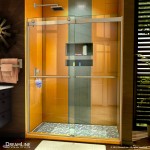 Sapphire 56-60 in. W x 76 in. H Semi-Frameless Bypass Shower Door in Brushed Nickel