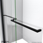 Sapphire 44-48 in. W x 76 in. H Semi-Frameless Bypass Shower Door in Satin Black