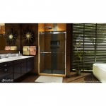 Sapphire 44-48 in. W x 76 in. H Semi-Frameless Bypass Shower Door in Chrome and Gray Glass