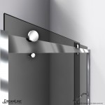 Sapphire 44-48 in. W x 76 in. H Semi-Frameless Bypass Shower Door in Chrome and Gray Glass