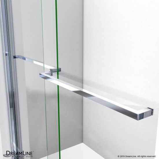 Sapphire 56-60 in. W x 60 in. H Semi-Frameless Bypass Tub Door in Chrome