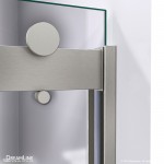 Sapphire 56-60 in. W x 60 in. H Semi-Frameless Bypass Tub Door in Brushed Nickel