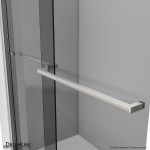 Sapphire 56-60 in. W x 60 in. H Semi-Frameless Bypass Tub Door in Brushed Nickel and Gray Glass