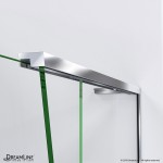 Crest 58-60 in. W x 76 in. H Clear Glass Frameless Sliding Shower Door in Chrome