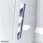 Crest 58-60 in. W x 76 in. H Clear Glass Frameless Sliding Shower Door in Chrome