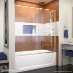 Flex 56-60 in. W x 58 in. H Semi-Frameless Pivot Tub Door in Chrome