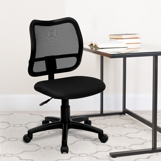 Mid-Back Black Mesh Swivel Task Office Chair