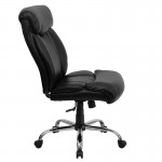 Big & Tall 400 lb. Rated Black LeatherSoft Executive Ergonomic Office Chair with Full Headrest