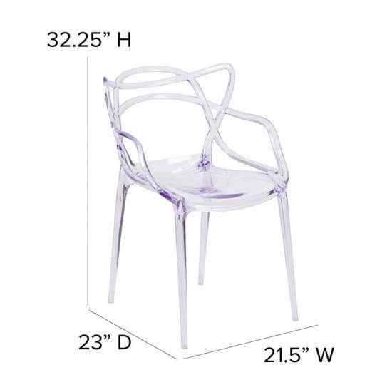 Nesting Series Transparent Stacking Side Chair