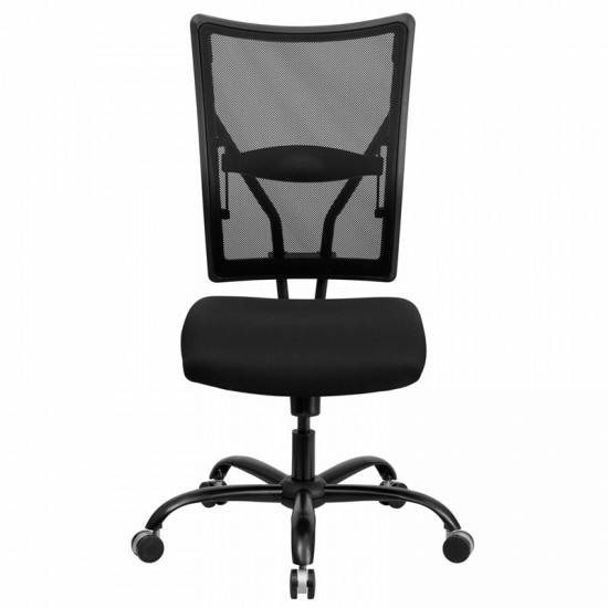 Big & Tall 400 lb. Rated Black Mesh Executive Swivel Ergonomic Office Chair