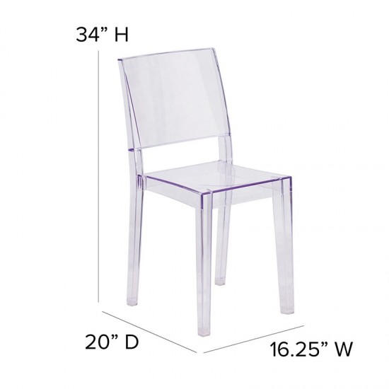 Phantom Series Transparent Stacking Side Chair