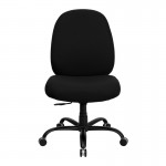 Big & Tall 400 lb. Rated Black Fabric Executive Swivel Ergonomic Office Chair with Adjustable Back