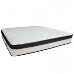 Capri Comfortable Sleep 12 Inch CertiPUR-US Certified Memory Foam & Pocket Spring Mattress, King Mattress in a Box