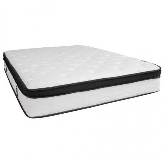 Capri Comfortable Sleep 12 Inch CertiPUR-US Certified Memory Foam & Pocket Spring Mattress, Queen Mattress in a Box