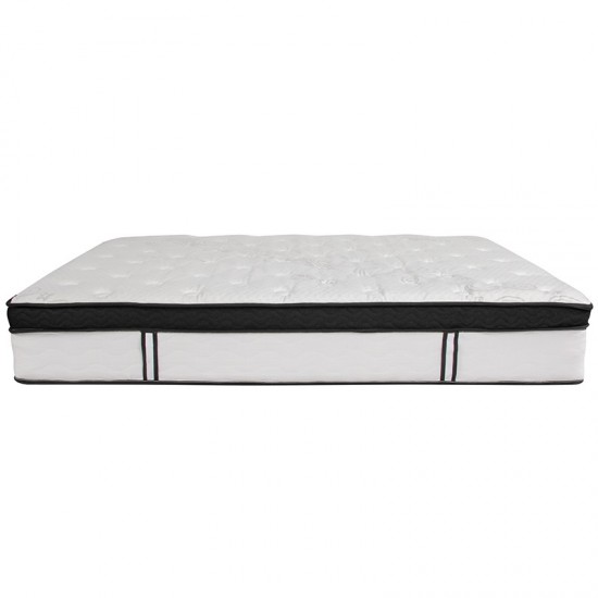 Capri Comfortable Sleep 12 Inch CertiPUR-US Certified Memory Foam & Pocket Spring Mattress, Queen Mattress in a Box