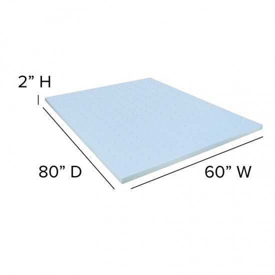Capri Comfortable Sleep Queen 12 Inch CertiPUR-US Certified Foam Pocket Spring Mattress & 2 inch Gel Memory Foam Topper Bundl