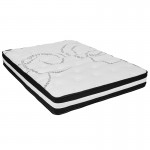 Capri Comfortable Sleep 10 Inch CertiPUR-US Certified Foam and Pocket Spring Mattress, Full Mattress in a Box