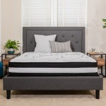 Capri Comfortable Sleep 10 Inch CertiPUR-US Certified Foam and Pocket Spring Mattress, Full Mattress in a Box