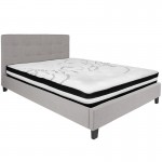 Capri Comfortable Sleep 10 Inch CertiPUR-US Certified Foam and Pocket Spring Mattress, Full Mattress in a Box