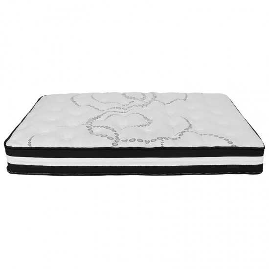 Capri Comfortable Sleep 10 Inch CertiPUR-US Certified Foam and Pocket Spring Mattress, Full Mattress in a Box