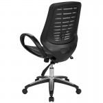 Newton Mid-Back Ergonomic Office Chair with Contemporary Mesh Design in Gray