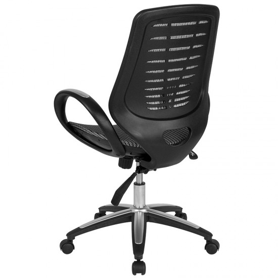 Newton Mid-Back Ergonomic Office Chair with Contemporary Mesh Design in Gray