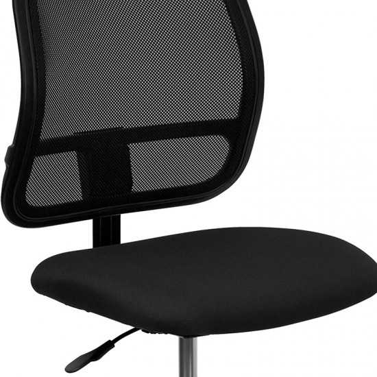 Mid-Back Black Mesh Drafting Chair