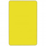 Mobile 24''W x 48''L Rectangular Yellow HP Laminate Activity Table - Height Adjustable Short Legs