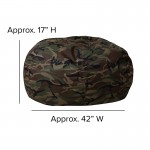 Oversized Camouflage Bean Bag Chair for Kids and Adults