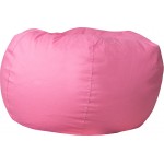 Oversized Solid Light Pink Bean Bag Chair for Kids and Adults