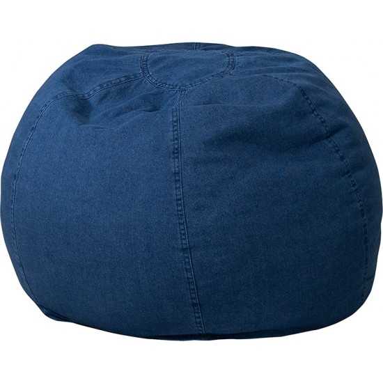 Small Denim Bean Bag Chair for Kids and Teens