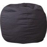 Small Solid Gray Bean Bag Chair for Kids and Teens