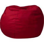 Small Solid Red Bean Bag Chair for Kids and Teens