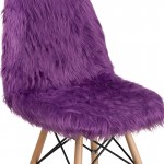 Shaggy Dog Purple Accent Chair