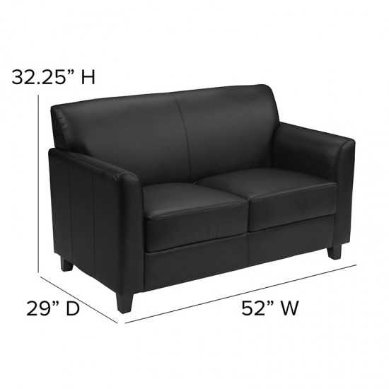 Black LeatherSoft Loveseat