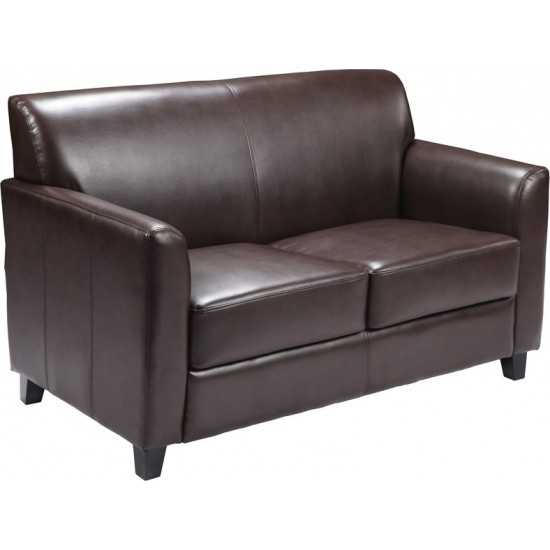 Brown LeatherSoft Loveseat