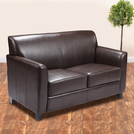 Brown LeatherSoft Loveseat