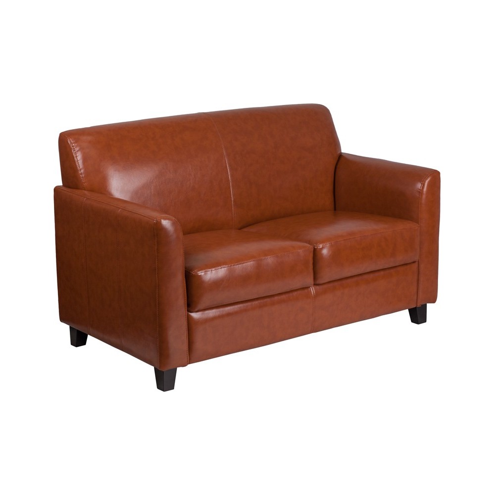 Cognac LeatherSoft Loveseat