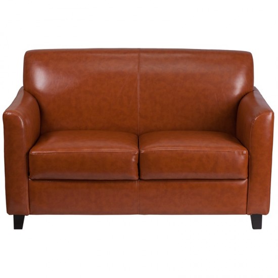 Cognac LeatherSoft Loveseat