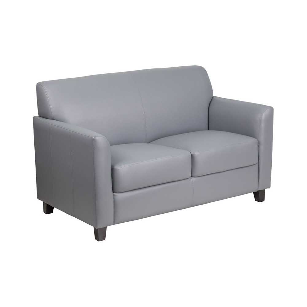 Gray LeatherSoft Loveseat