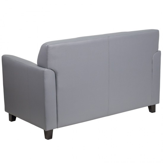 Gray LeatherSoft Loveseat