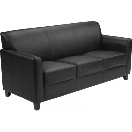 Black LeatherSoft Sofa