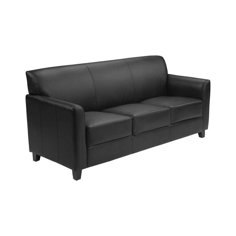 Black LeatherSoft Sofa