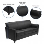 Black LeatherSoft Sofa