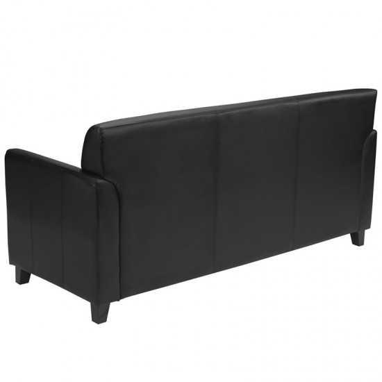 Black LeatherSoft Sofa